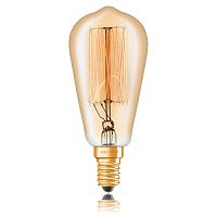 Лампа накаливания Ретро Sun Lumen Vintage ST48 F2 25Вт E14 зототая картинка 